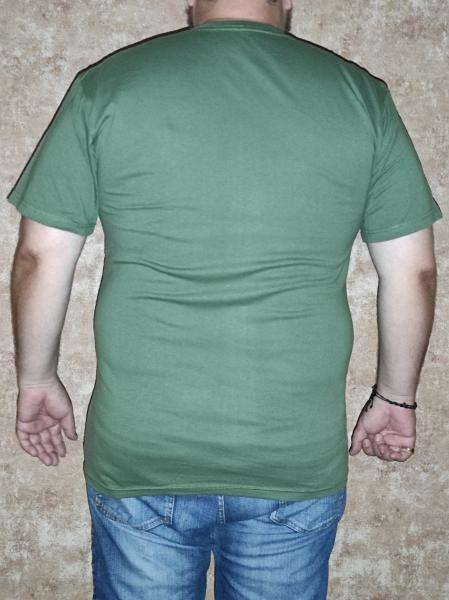Батальная футболка хаки олива , хлопок100% плотность160 , хаки олива большая унисекс футболка 3XL-5XL