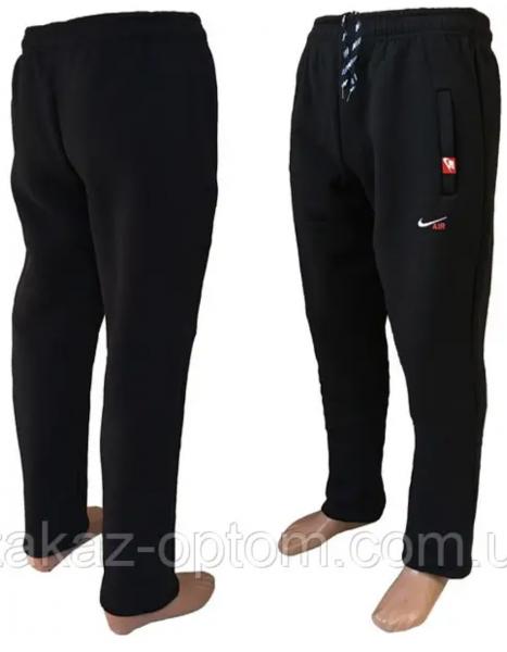 Батальные штаны спортивные зимние мужские чёрные с карманами , зимние штаны спортивные  баталлы тёплые