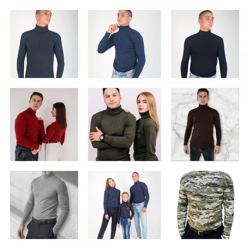 Водолазка женская ангора цветная