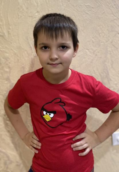 Детская красная  футболка Angry Birds , плотность 160г на кв.м  , футболка детская злые птички 