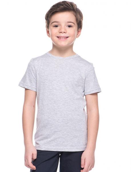 купить Детская серая  футболка мальчику и девочке для физкультуры в садик и школу хлопок 100% плотность 160г на кв.м  