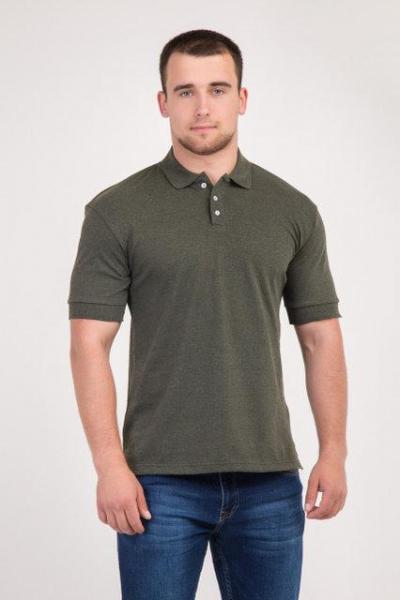 Поло Хакі однотонний базовий , літній поло  кольору Олива однотонний , плотність 220 г на кв .м тканина Лакоста розміри  M - 6XL Размер XL