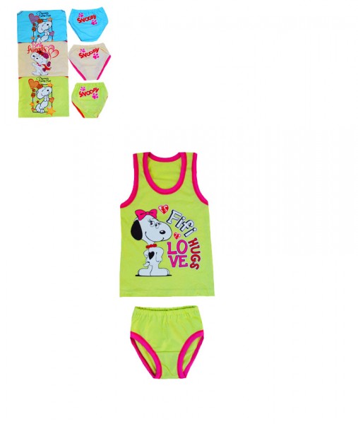 Майка з трусами для дівчинки бавовна "Снуппи " від 1 до 7 років Размер 26