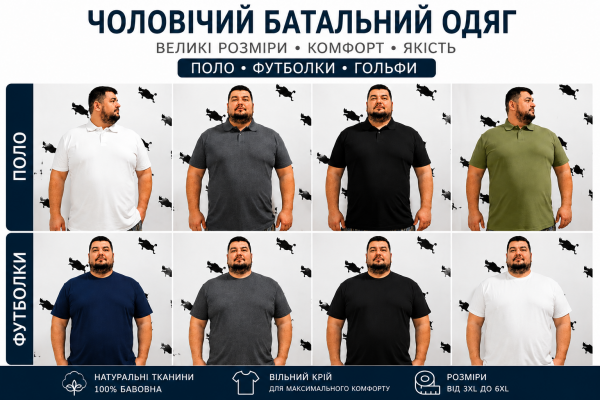 купить Батальні Футболки , батальні поло